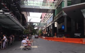 Barrier erected before  planned TPPA protests at SkyCity.