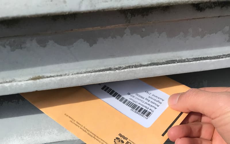 Postal voting in local body elections.