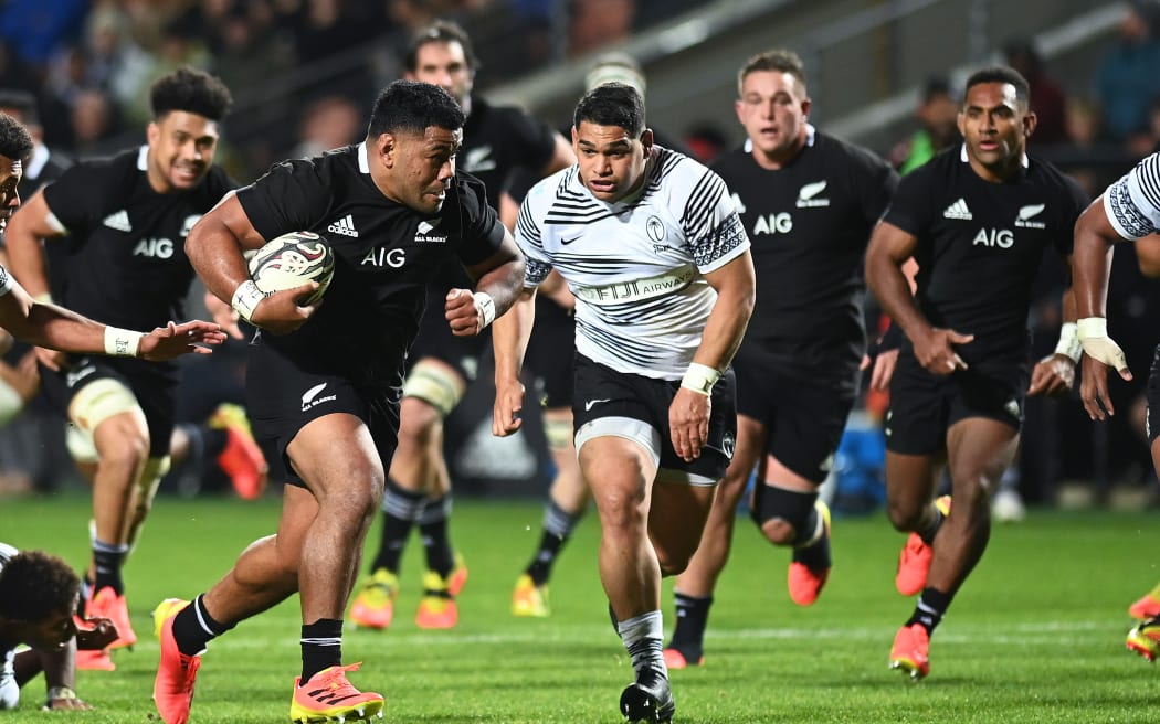 Samisoni Taukei'aho. All Blacks v Fiji, Steinlager Series