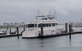 New Zealander Steve Roper is staying on his boat in a Florida marina with Hurricane Ian yet to hit.
