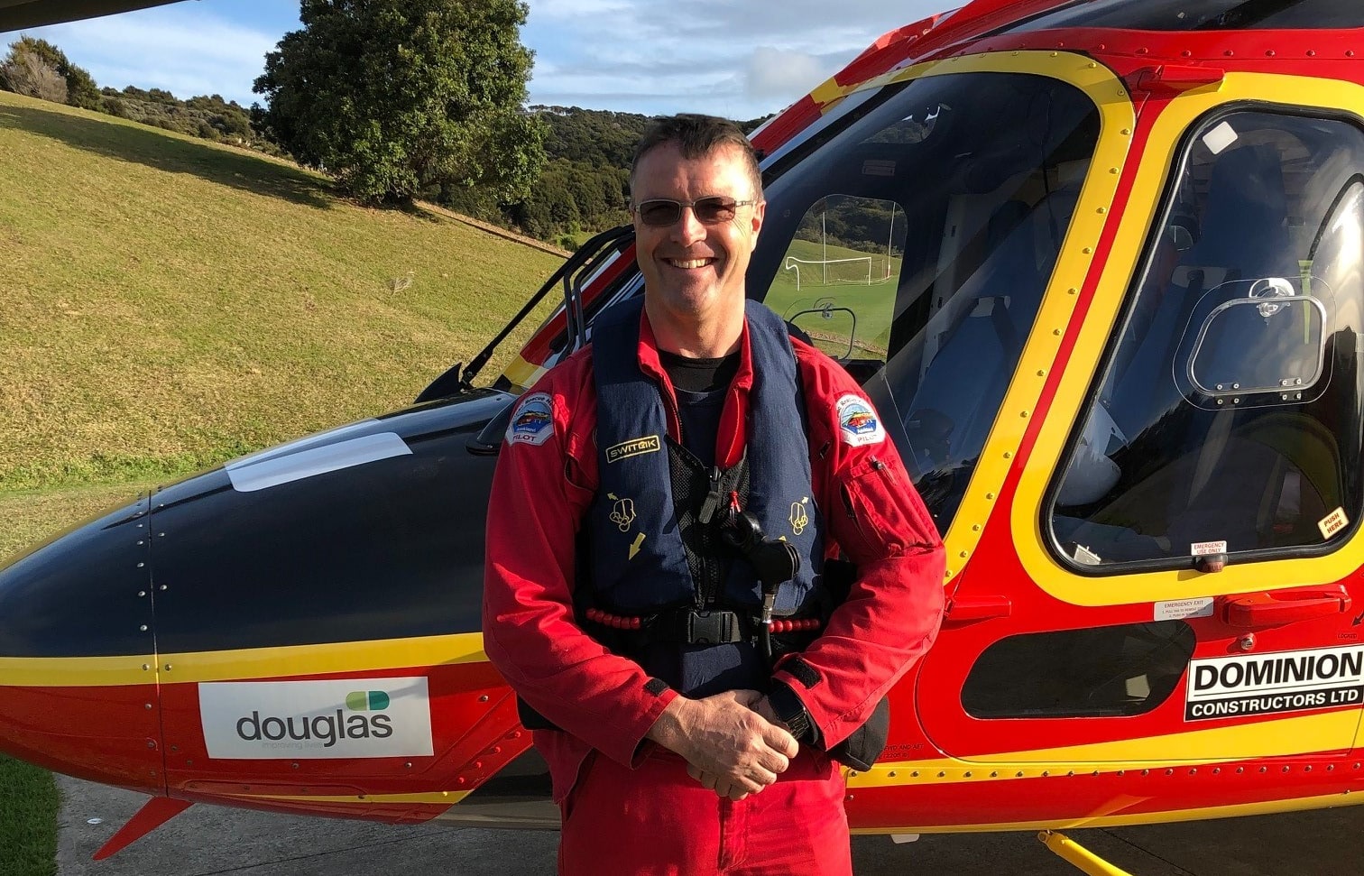 James Taylor, senior helicopter pilot