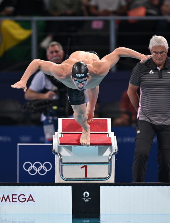 Cameron Gray of New Zealand at the 2024 Paris Olympic Games.