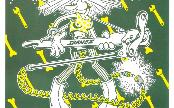 Poster art for Toy Love gig at Auckland's Gluepot