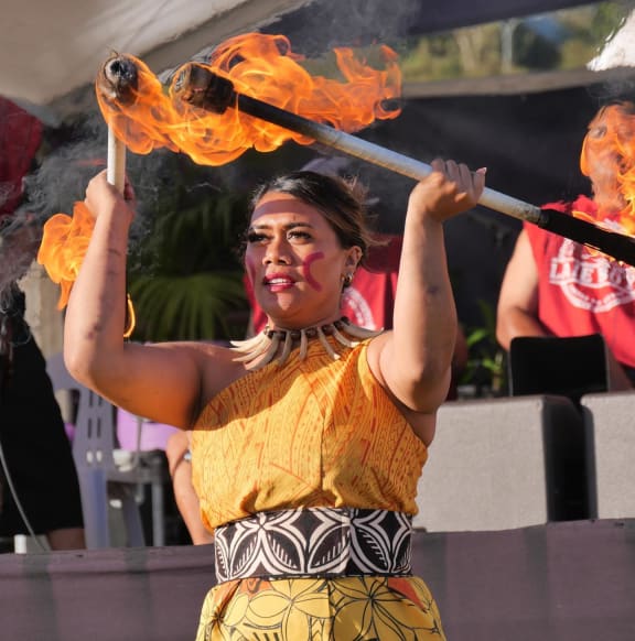 Siva Afi Aotearoa at the Pasifika Festival, Western Springs, Tāmaki Makaurau, 18-19 March 2023.
