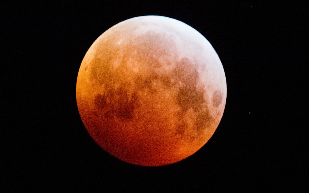A total lunar eclipse, also known as a blood moon, in Germany, 2019.