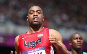 American sprinter Tyson Gay.