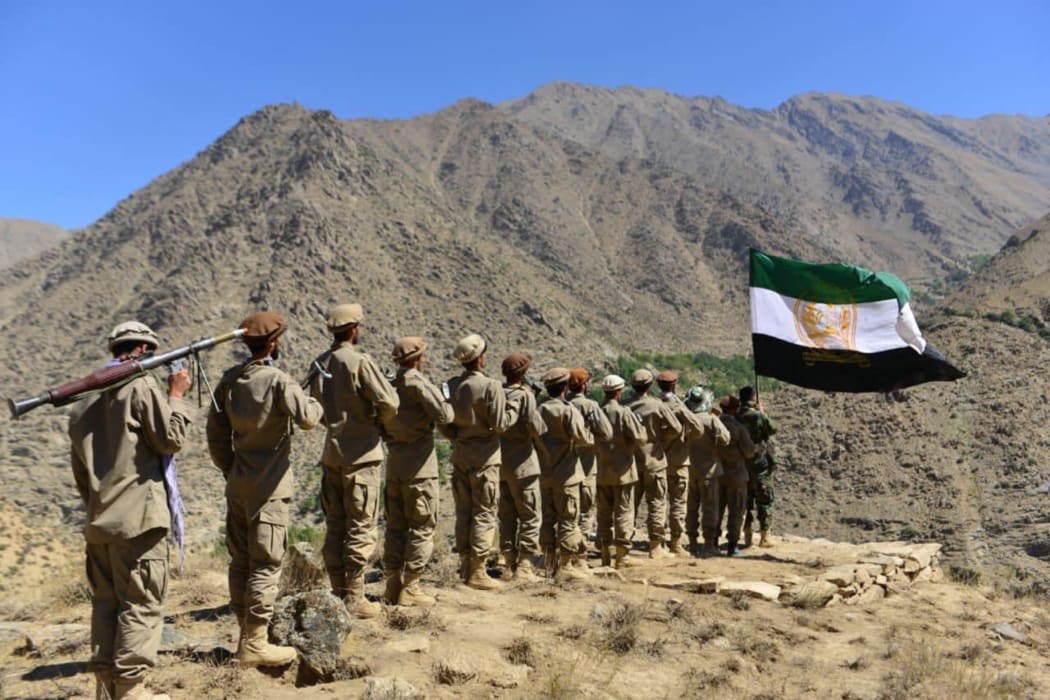 Anti-Taliban resistance army gather under the command of regional leader Ahmad Massoud in the Panjshir Valley north of Kabul in Afghanistan in this undated file photo. Ahmad Massoud, son of 'the Lion of the Panjshir', is the leader of Northern Alliance.