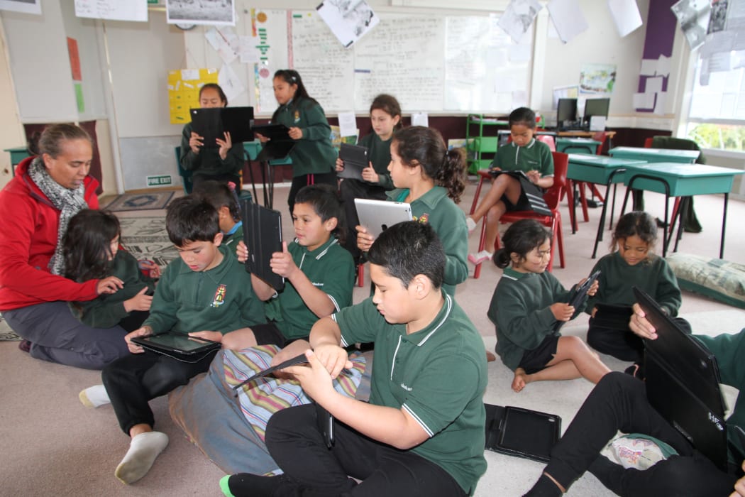 Tolaga Bay Area School students access the internet on school computers via ultrafast broadband.