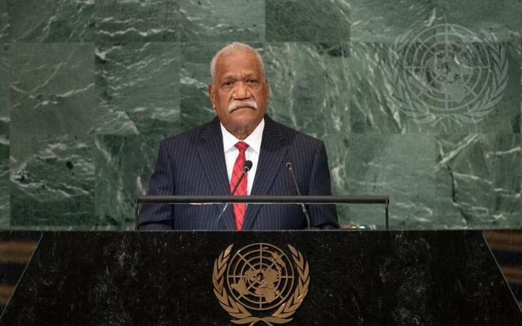 Nikenike Vurobaravu, President of the Republic of Vanuatu, addresses the general debate of the General Assembly’s seventy-seventh session.