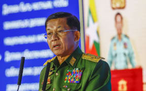 MOSCOW, RUSSIA - JUNE 23: Commander-in-Chief of Myanmar's armed forces and Head of Myanmar's coup regime, Senior General Min Aung Hlaing attends the 9th Moscow Conference on International Security in Moscow, Russia