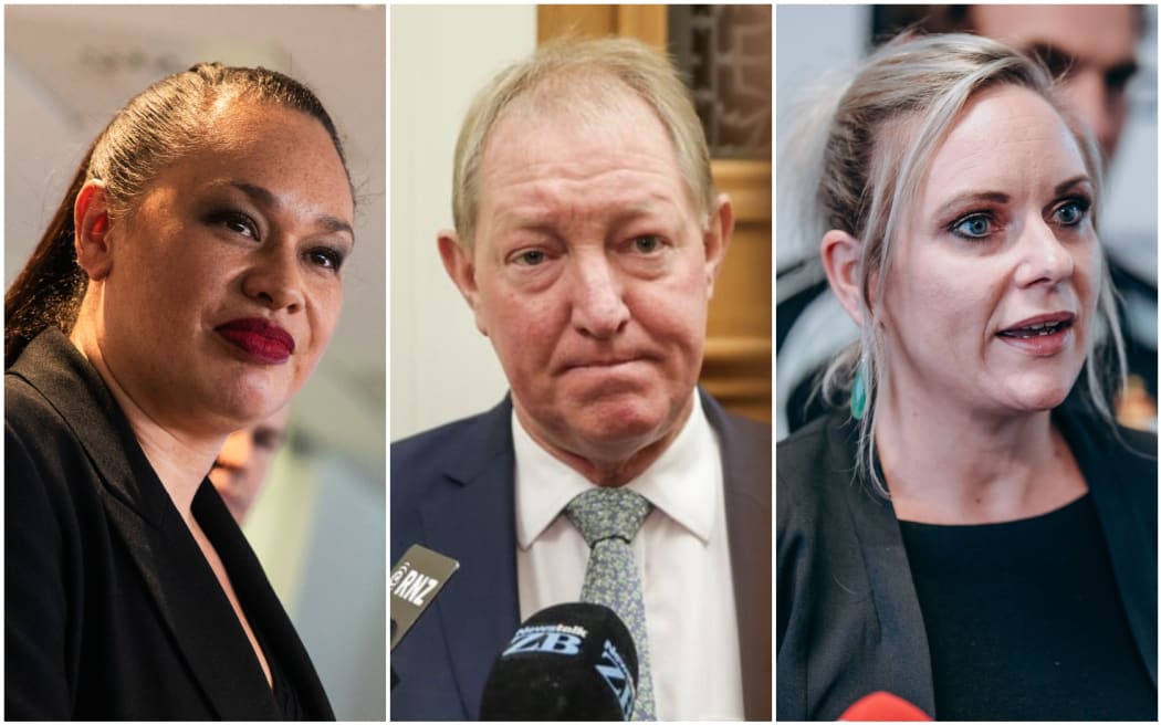 Wellington Mayor Tory Whanau (left), Nelson Mayor Nick Smith (centre) and Napier Mayor Kirsten Wise (right) are some of the latest New Zealanders to be banned from Russia.