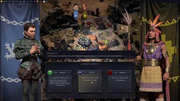 Civilisation VII developers say players can choose which path to take, whether they want to be focused on diplomacy or military.