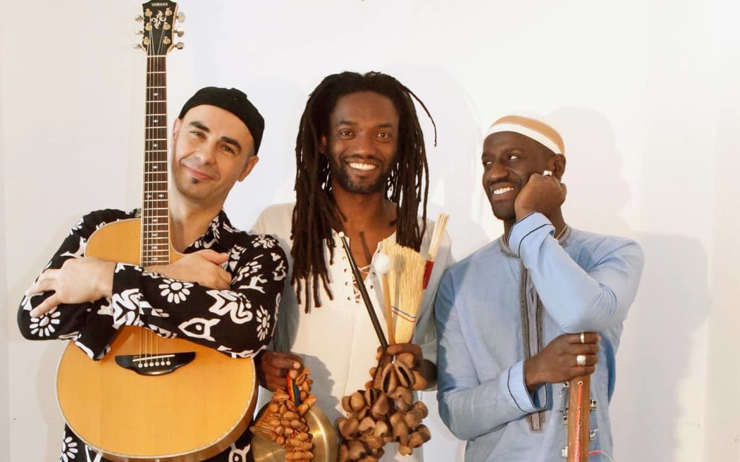Aka Trio: L-R Adriano Adewale, Seckou Keita, Antonio Forcione