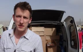 Peter Kassig on the Syrian border before being taken captive.