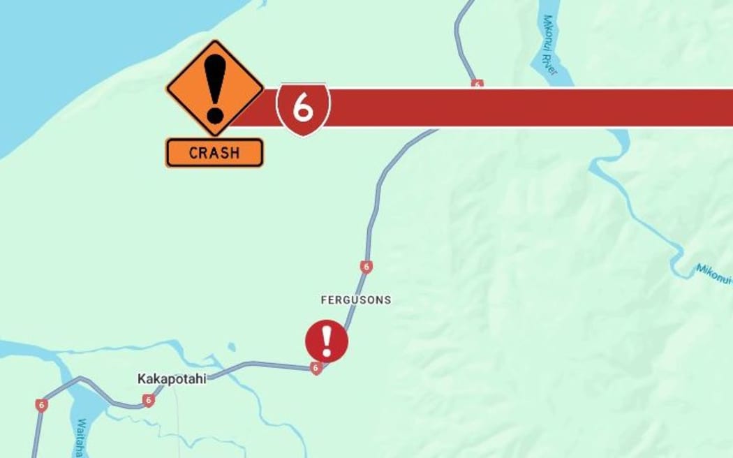 West Coast bus crash site