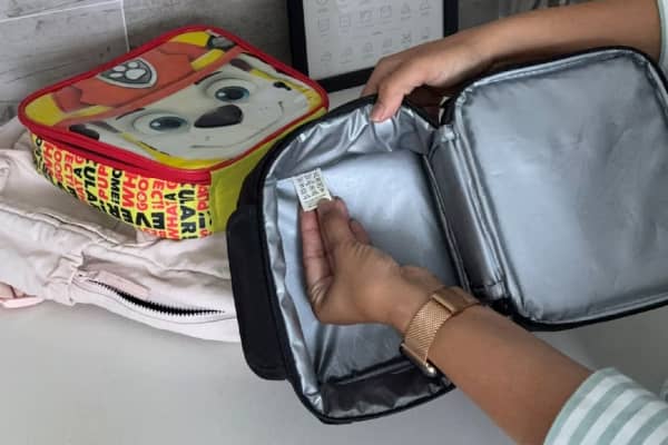 Experts say you should always read the care instructions on bags and lunch boxes before washing them.