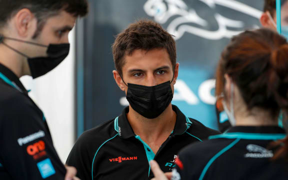 BERLIN TEMPELHOF AIRPORT, GERMANY - AUGUST 12:
Mitch Evans (NZL), Panasonic Jaguar Racing  during the Berlin ePrix I at Berlin Tempelhof Airport on August 12, 2020 in Berlin, Germany. (ATP pool photo by Sam Bloxham / LAT Images)