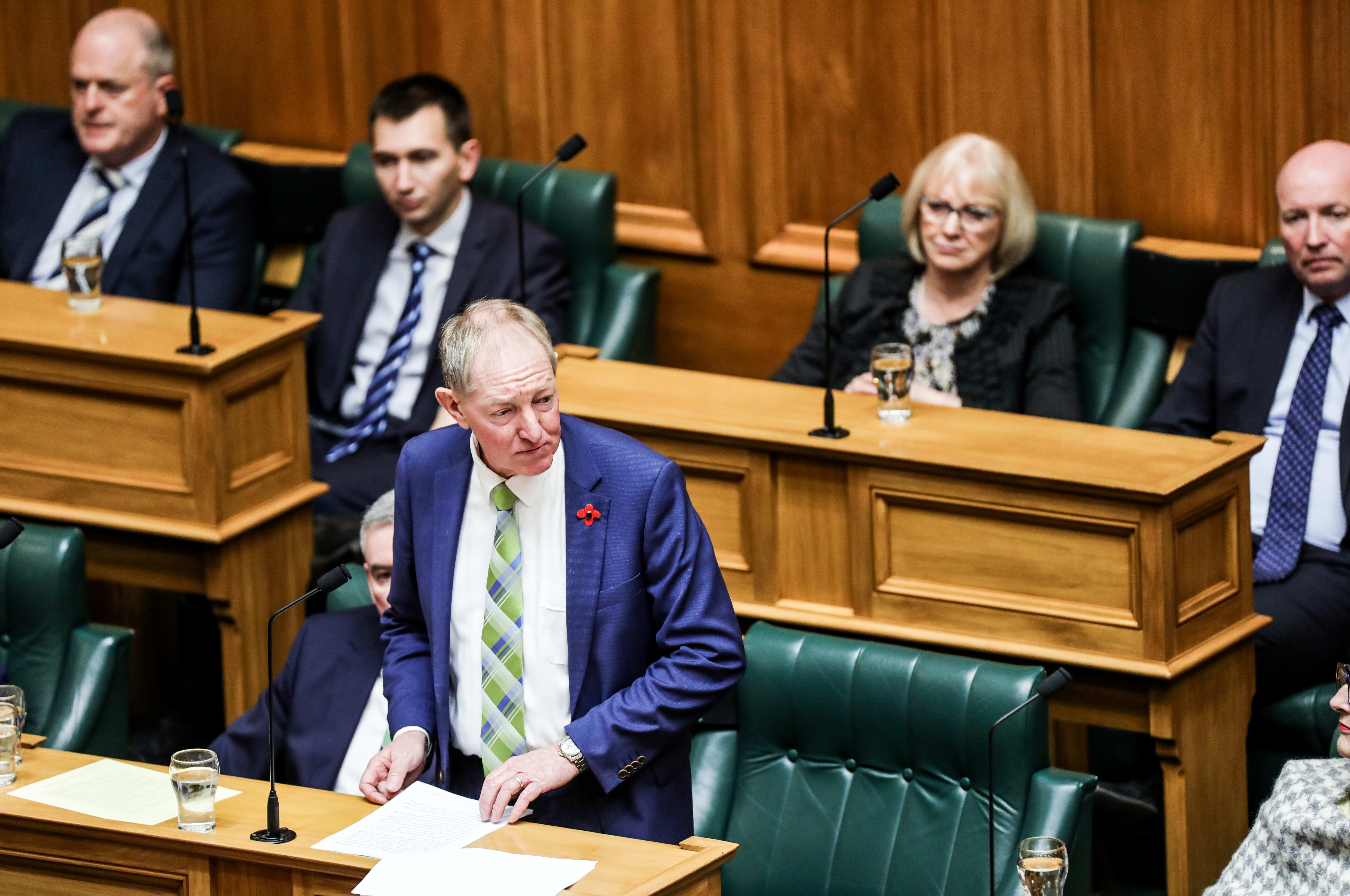Departing National MP Nick Smith gives his valedictory statement to the House after three decades at Parliament