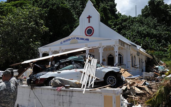 Damage from the 2009 Tsunami in Samoa
