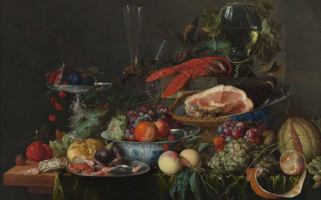 A feast, portrayed by Dutch painter Jan Davidsz (1606–1683/1684).