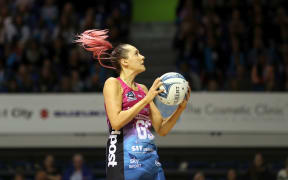 Steel's George Fisher during the ANZ Premiership Netball match