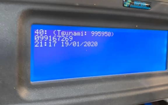 The tsunami alarm.