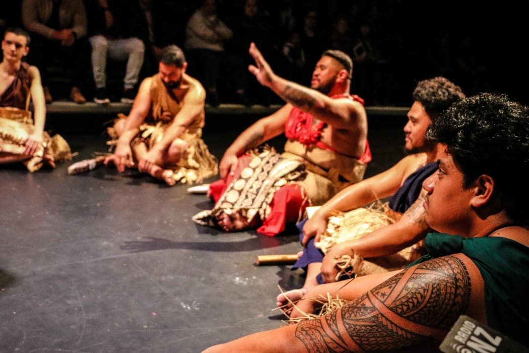 South Auckland theatre group "The Black Friars" in performance.