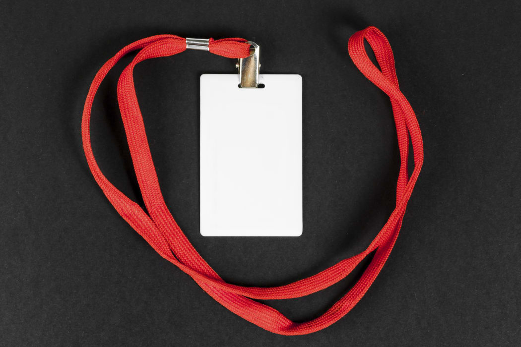 A card on a lanyard - what the proposed CovidCard could look like.
