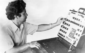 John Rimmer composing electronic music, mid 1970s