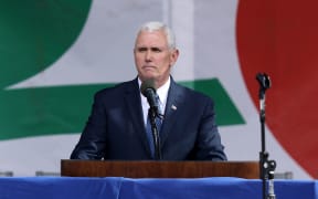US Vice President speaks to pro-life supporters at the March for Life in Washington.
