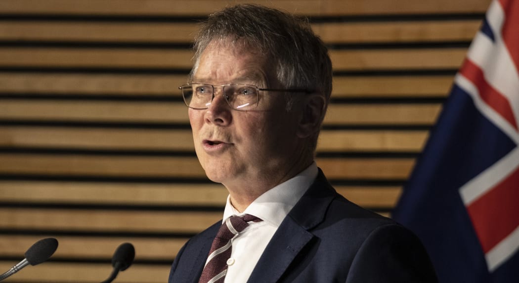Environment Minister David Parker at a press conference announcing the Government's reforms to clean up our 
waterways, Beehive Theatrette, Wellington.