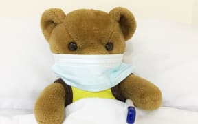 teddy bear with surgical mask