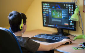 Child gaming.