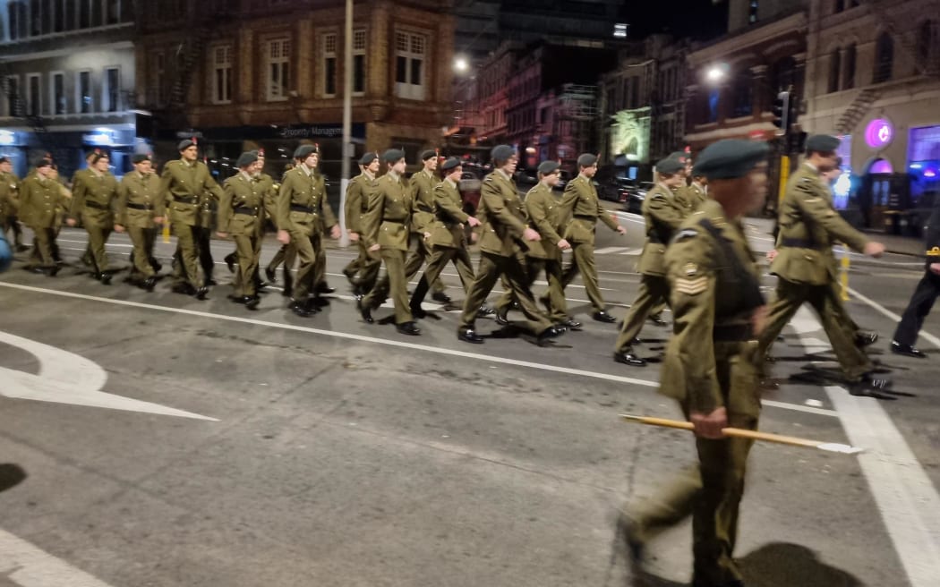 An Anzac Day dawn service and parade took place in Dunedin this morning.
