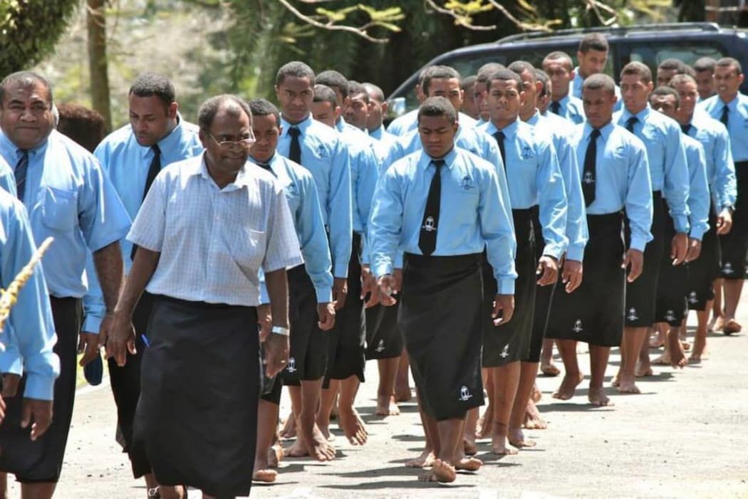 Queen Victoria School students in Fiji