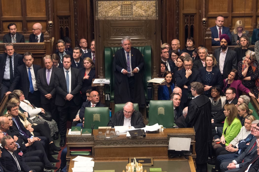 Speaker of the House of Commons John Bercow speaks in the House of Commons on the Government's Withdrawal Agreement Bill, rejected by MPs for a third time.