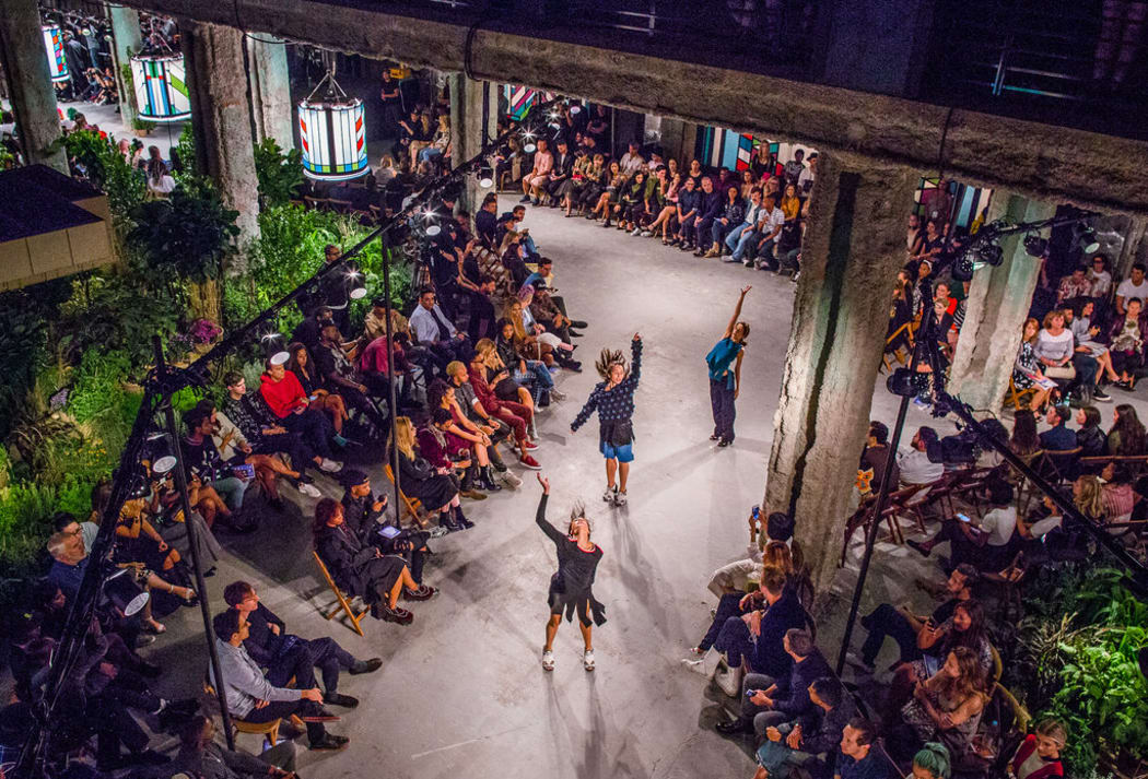 Jonathan worked on the Opening Ceremony S16 show that sent dancers falling down the runway.