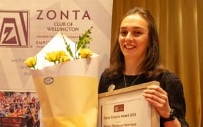 Dr. Hadee Thompson-Morrison winner of the Zonta Science Award