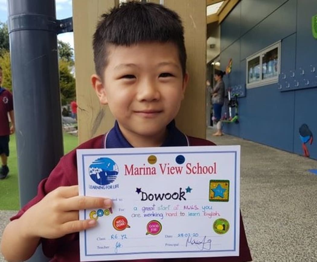 Dowook Kang has been unable to attend his Auckland primary school for almost two months.