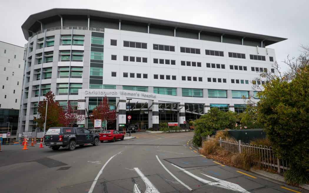 Exteriors of Chch Hospital during covi-19 level 4 lock down
