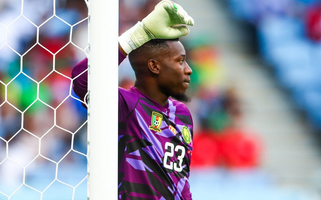 Andre Onana during the World Cup match between Switzerland vs Cameroon , in Doha, Qatar, on November 24, 2022.