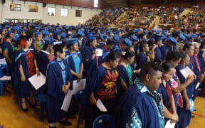 Students at the 2017 National University graduation