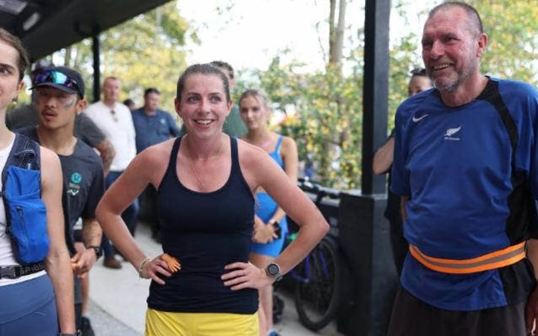 Detective Inspector Scott Beard, who led the investigation into Grace’s murder, joined Hannah Burrell for the last 6km of her run.
