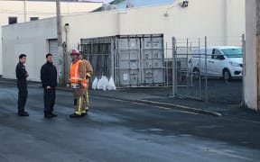 Fire and Emergency staff, the bomb squad and police were all in attendance at a South Dunedin industrial area, where a controlled explosion had to be conducted for an unstable chemical.