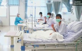 First video of Thai boys outside of cave released