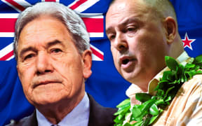 Winston Peters, left, and Mark Brown.