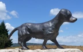 The statue of Harawene the dog has been broken off and taken from its perch in the heart of Rotorua.