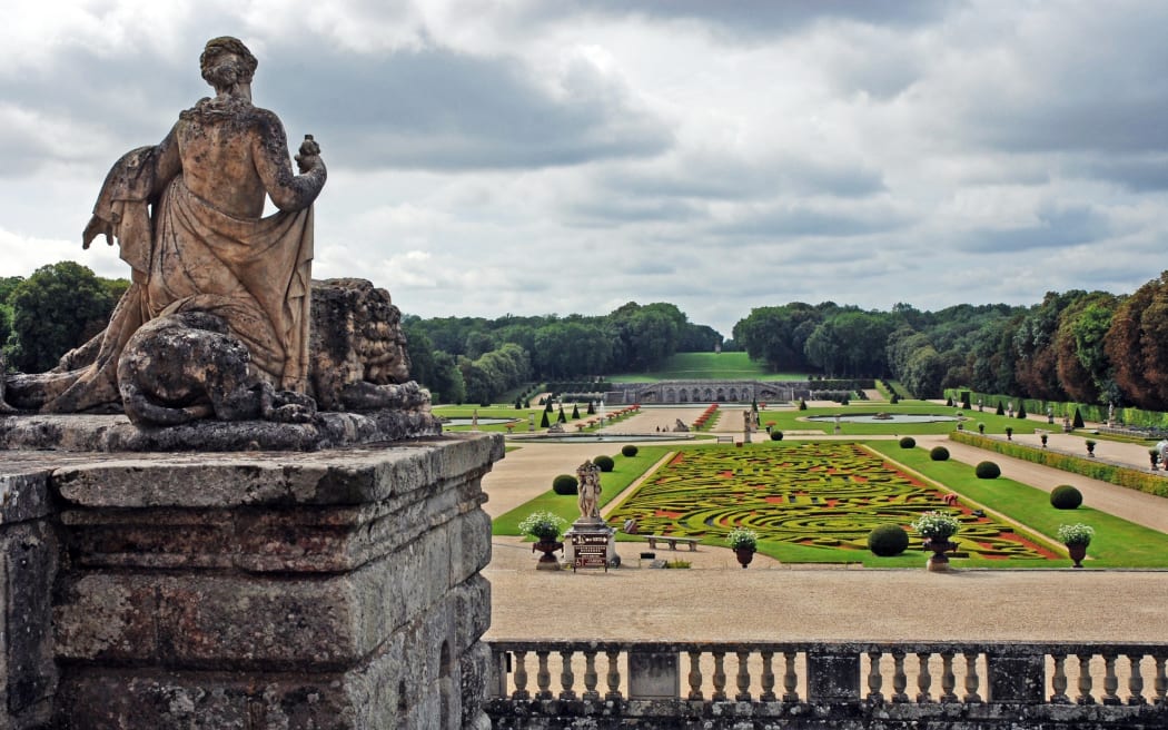 The garden at Vaux-le-Vicomte chateau, France