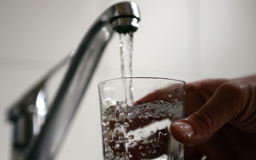 water flowing from tap