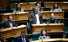 Green Party MP Teanau Tuiono speaks during the First Reading of his Member's Bill, the Restoring Citizenship Removed By Citizenship (Western Samoa) Act 1982 Bill, 10 April 2024.